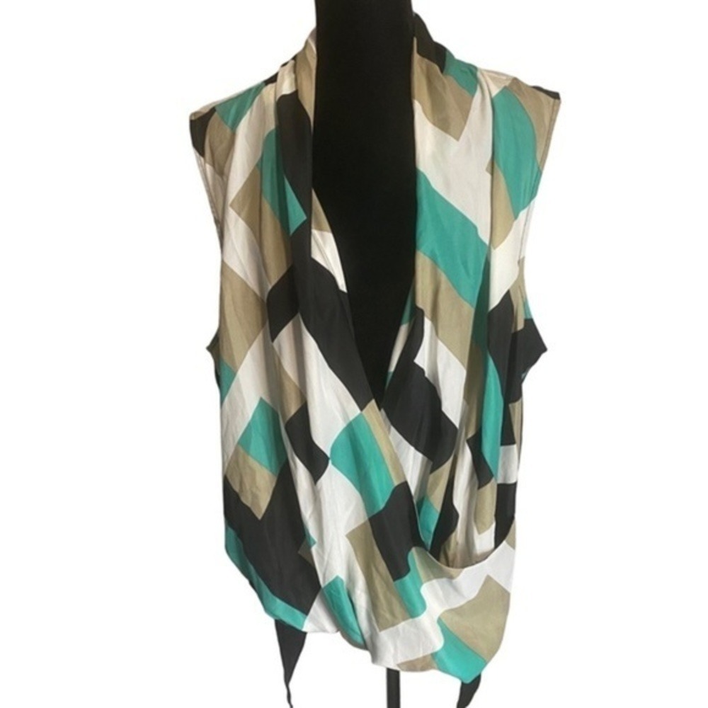 Ashley Stewart Women's Blouse Plus Size Sleeveless Multicolor Size 22/24‎